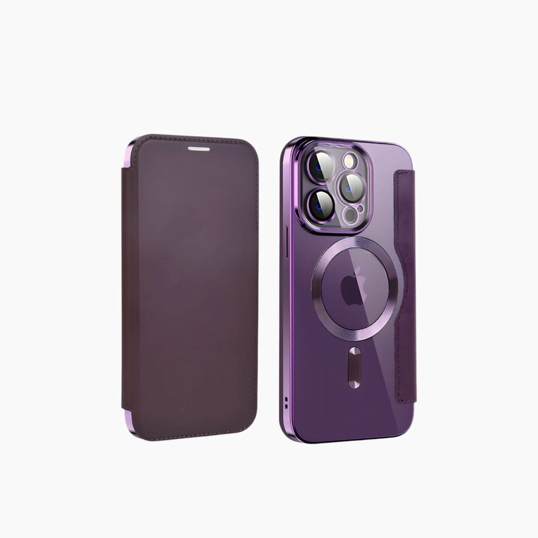 Catchy Jo iPhone Leather Flip Wallet Case