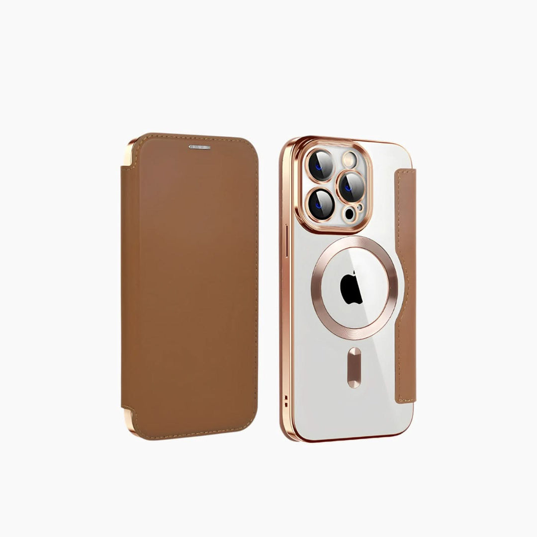 Catchy Jo iPhone Leather Flip Wallet Case