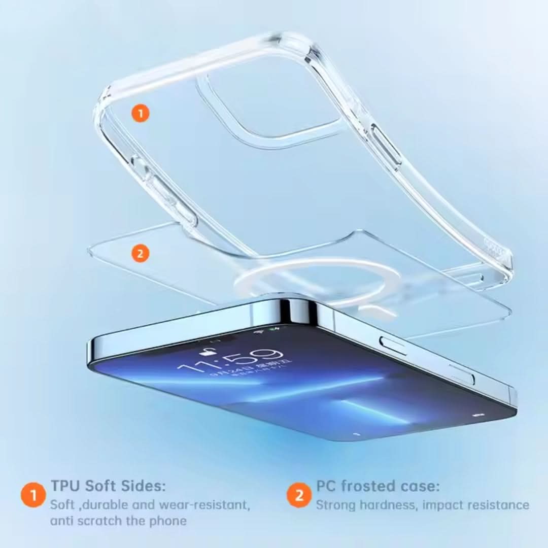 Catchy Jo iPhone Magnetic Clear Case - HUNA