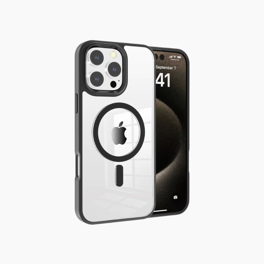 Catchy Jo iPhone Metal Transparent Magnetic Suction Case