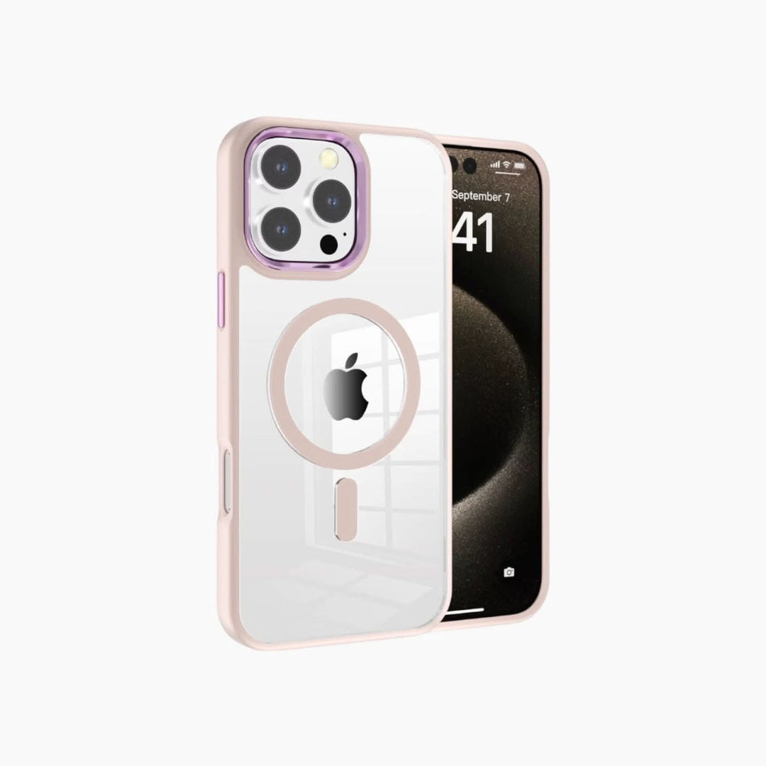Catchy Jo iPhone Metal Transparent Magnetic Suction Case