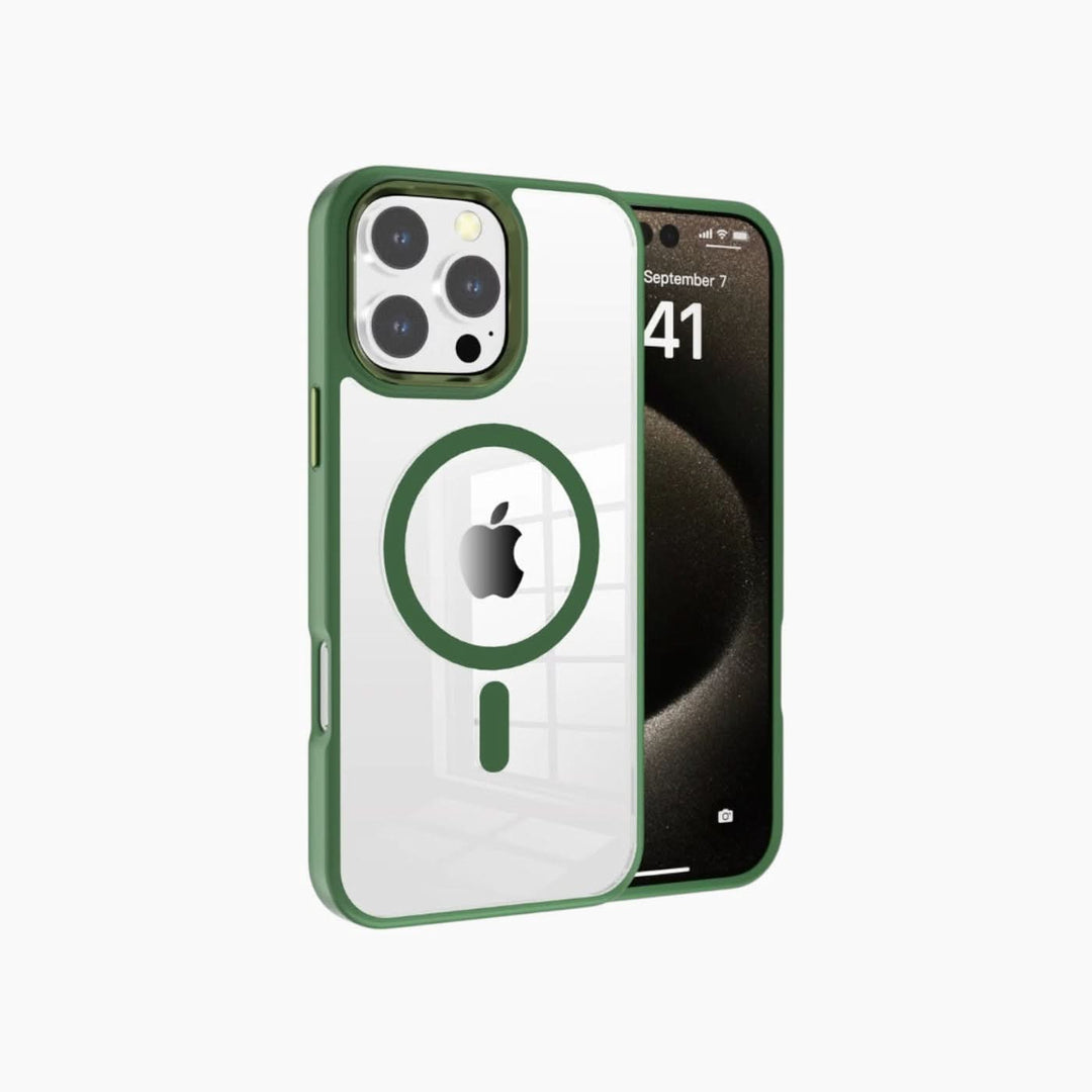 Catchy Jo iPhone Metal Transparent Magnetic Suction Case