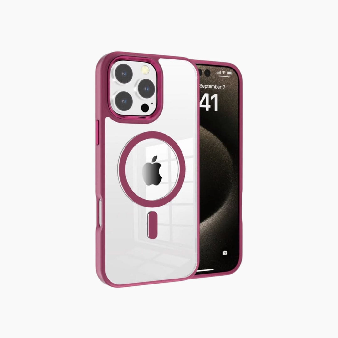 Catchy Jo iPhone Metal Transparent Magnetic Suction Case