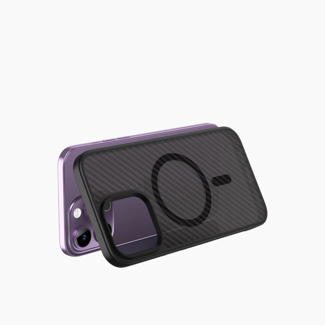 Catchy Jo iPhone Translucent Carbon Fiber MagSafe Case