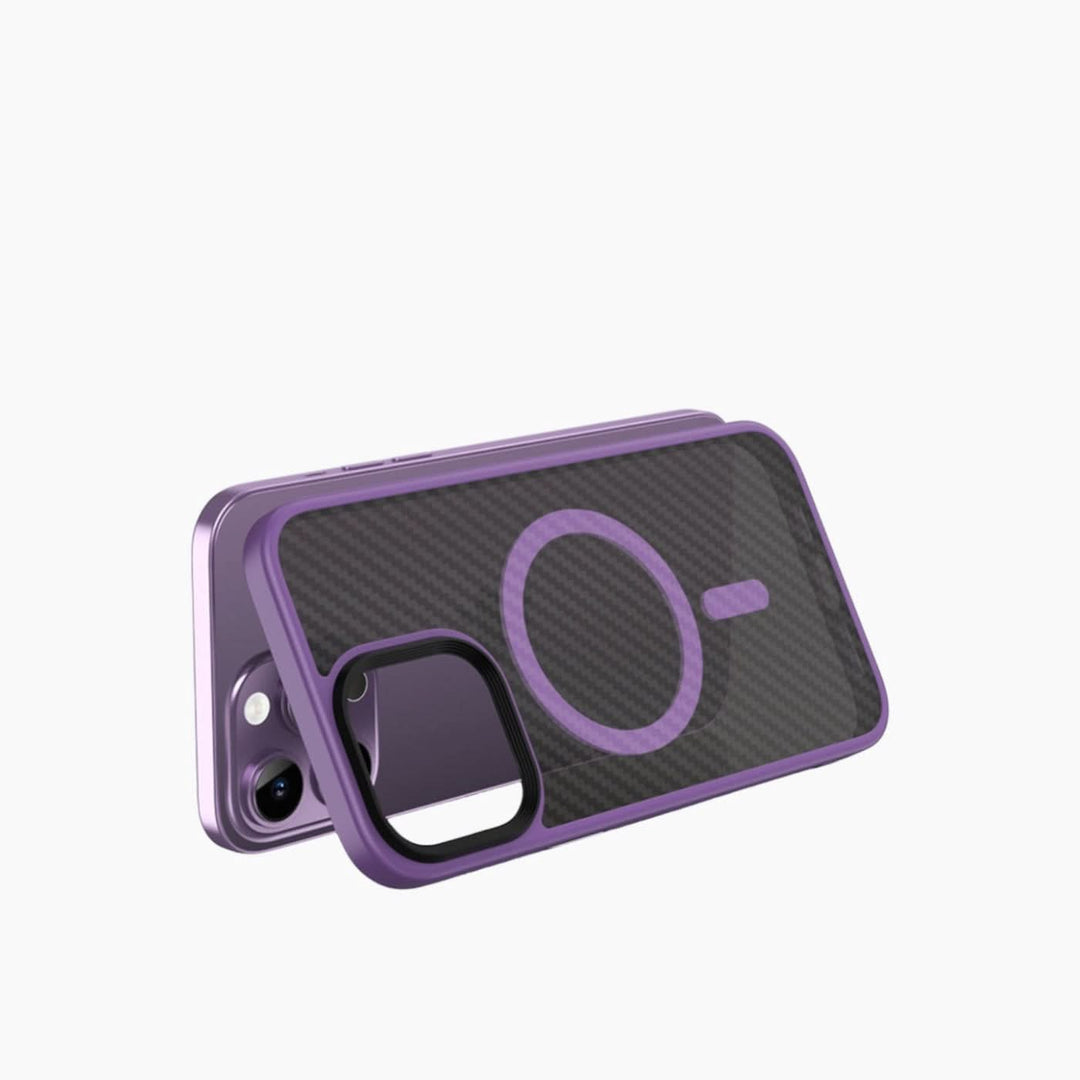 Catchy Jo iPhone Translucent Carbon Fiber MagSafe Case