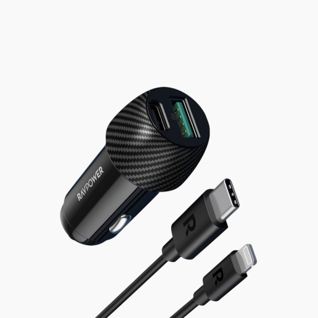RAVPOWER Car Charger 49W 2 Ports