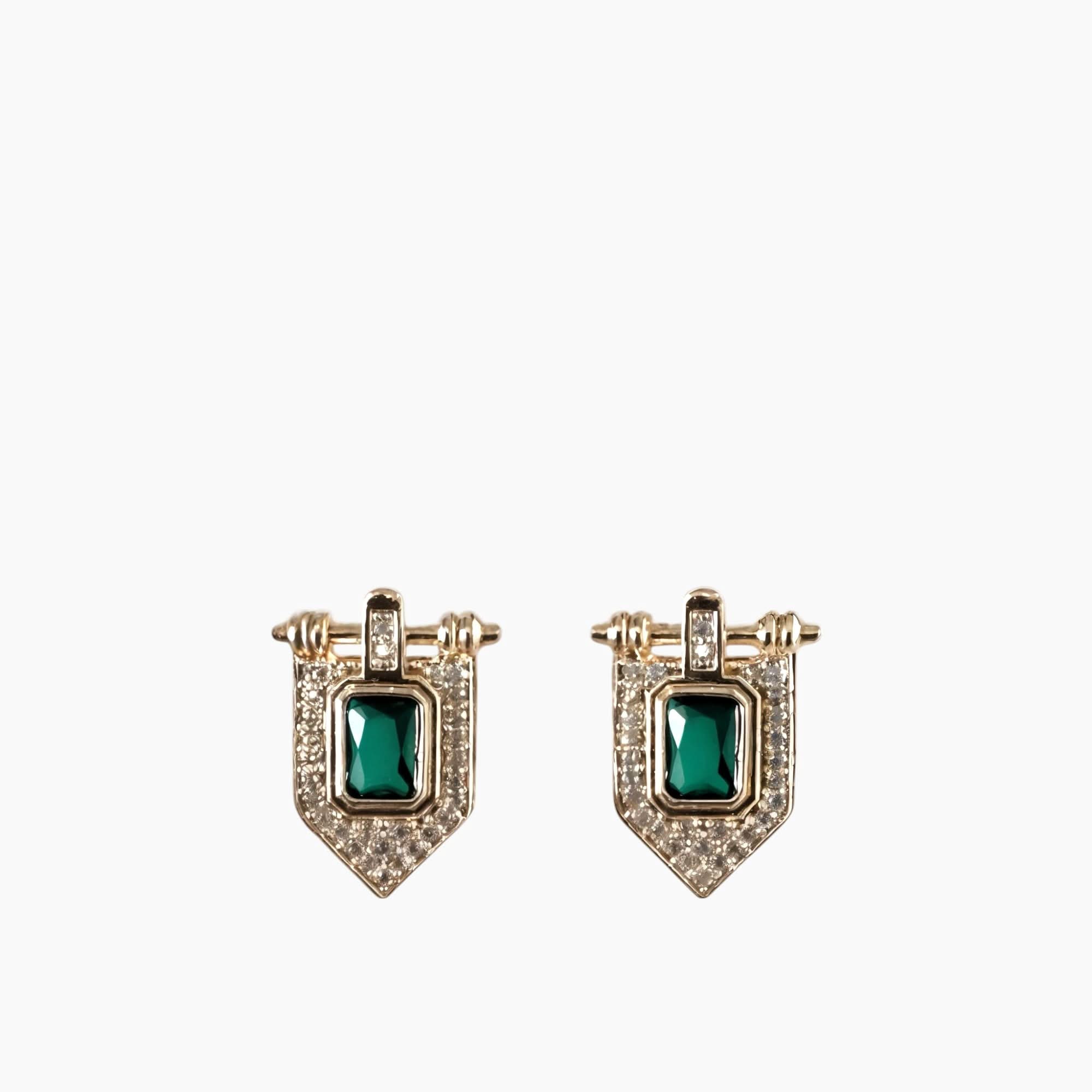Thirteen Eight Emerald Whisper Earrings Thirteen Eight Emerald Whisper Earrings