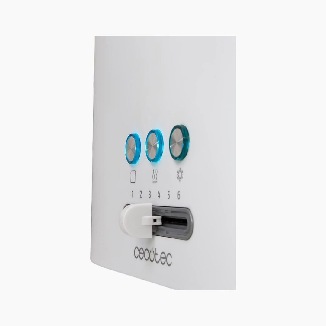 محمصة الخبز العمودية Cecotec Toast Taste 9000 ذات اللون الأبيض المزدوج