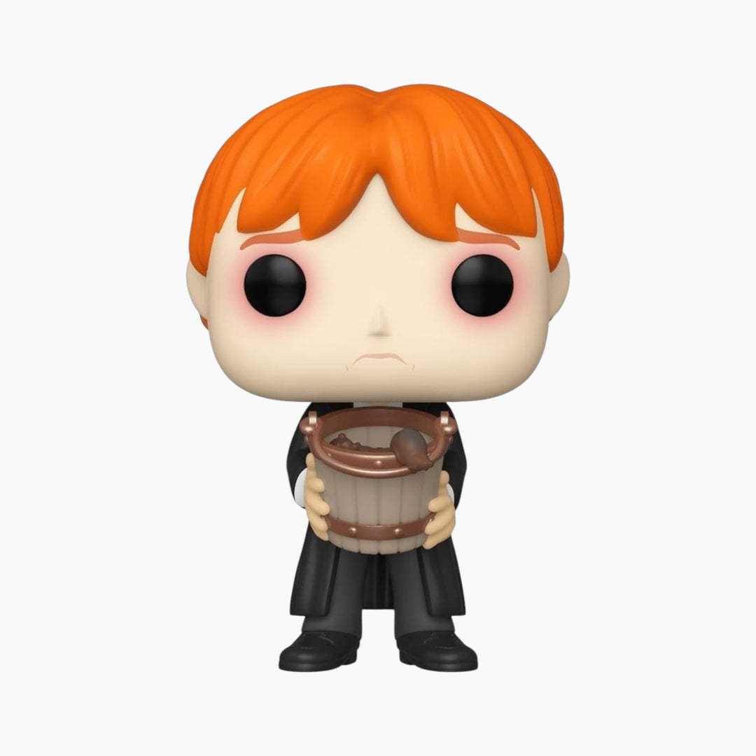 FUNKO Pop! Movies Harry Potter Ron Puking Slugs with Bucket Bobblehead Figure - HUNA