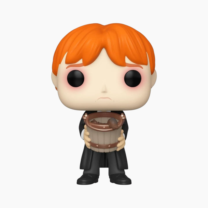 FUNKO Pop! Movies Harry Potter Ron Puking Slugs with Bucket Bobblehead Figure - HUNA