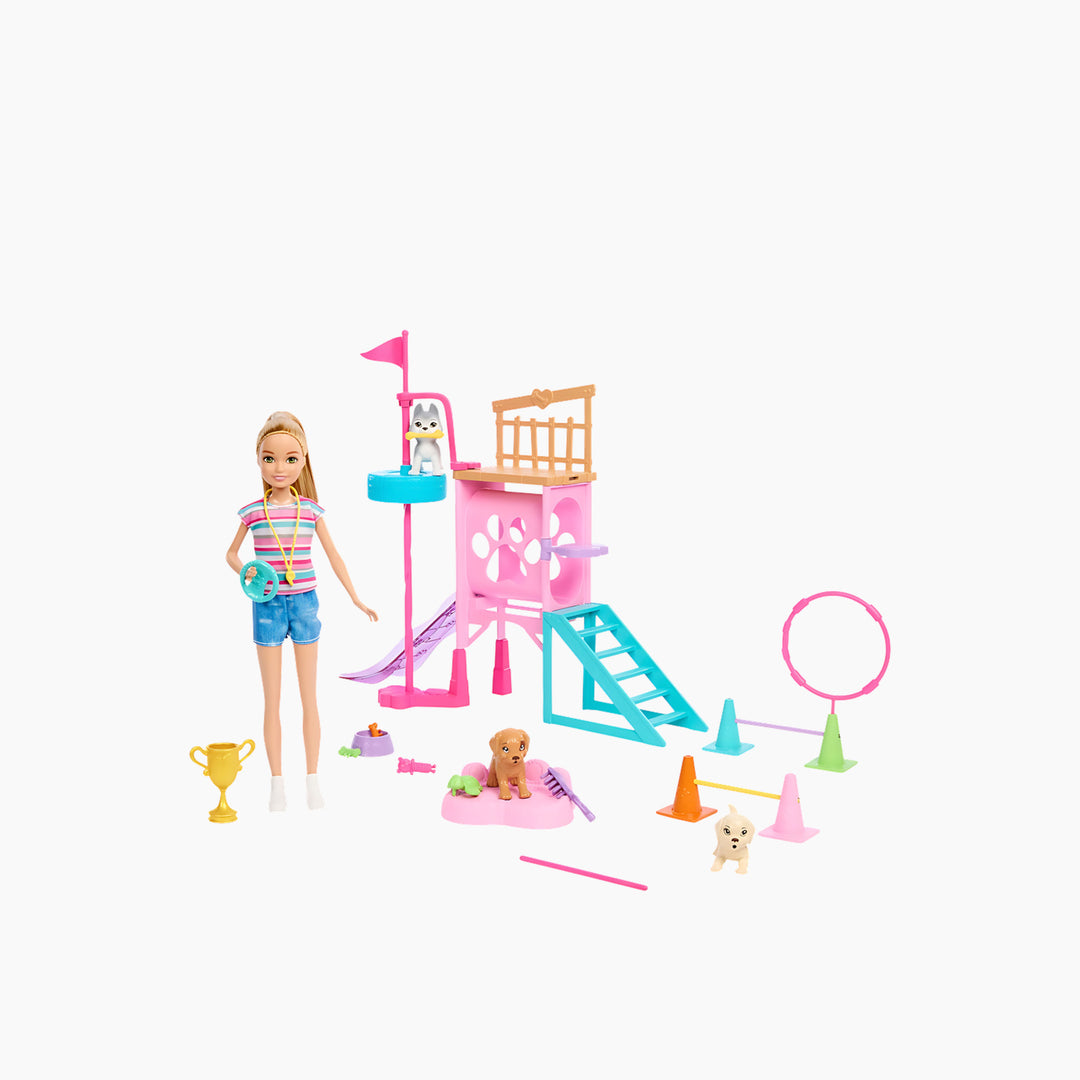 Mattel Barbie And Stacie To The Rescue Puppy Playground Playset