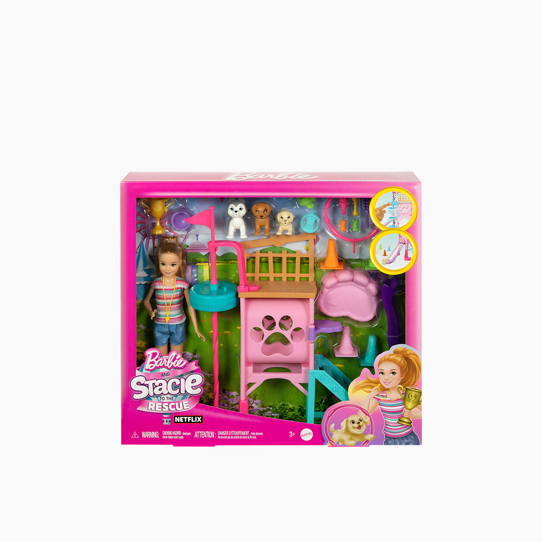 Mattel Barbie And Stacie To The Rescue Puppy Playground Playset