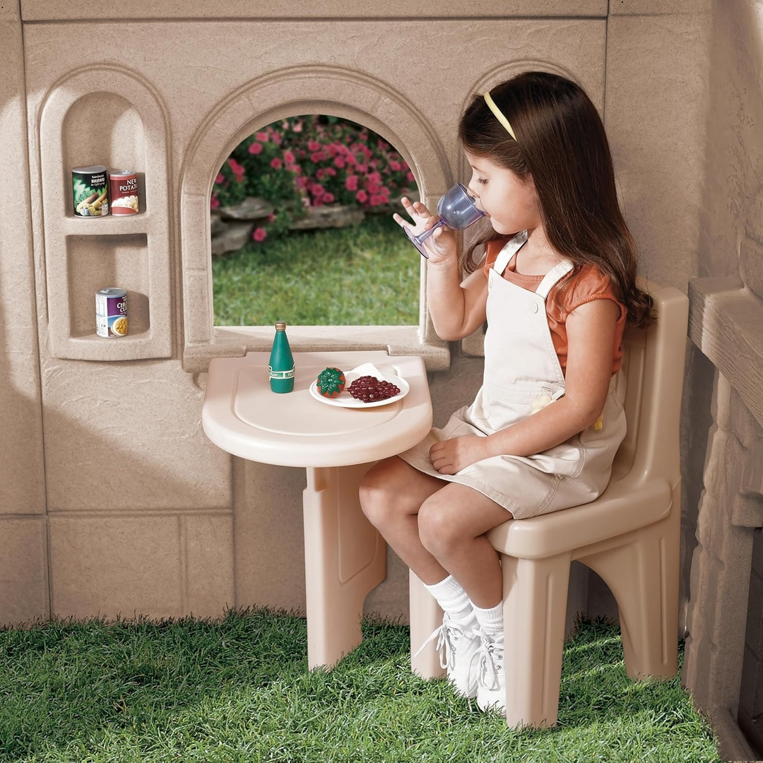 Step 2 Naturally Playful Storybook Cottage kids playhouse with working doorbell