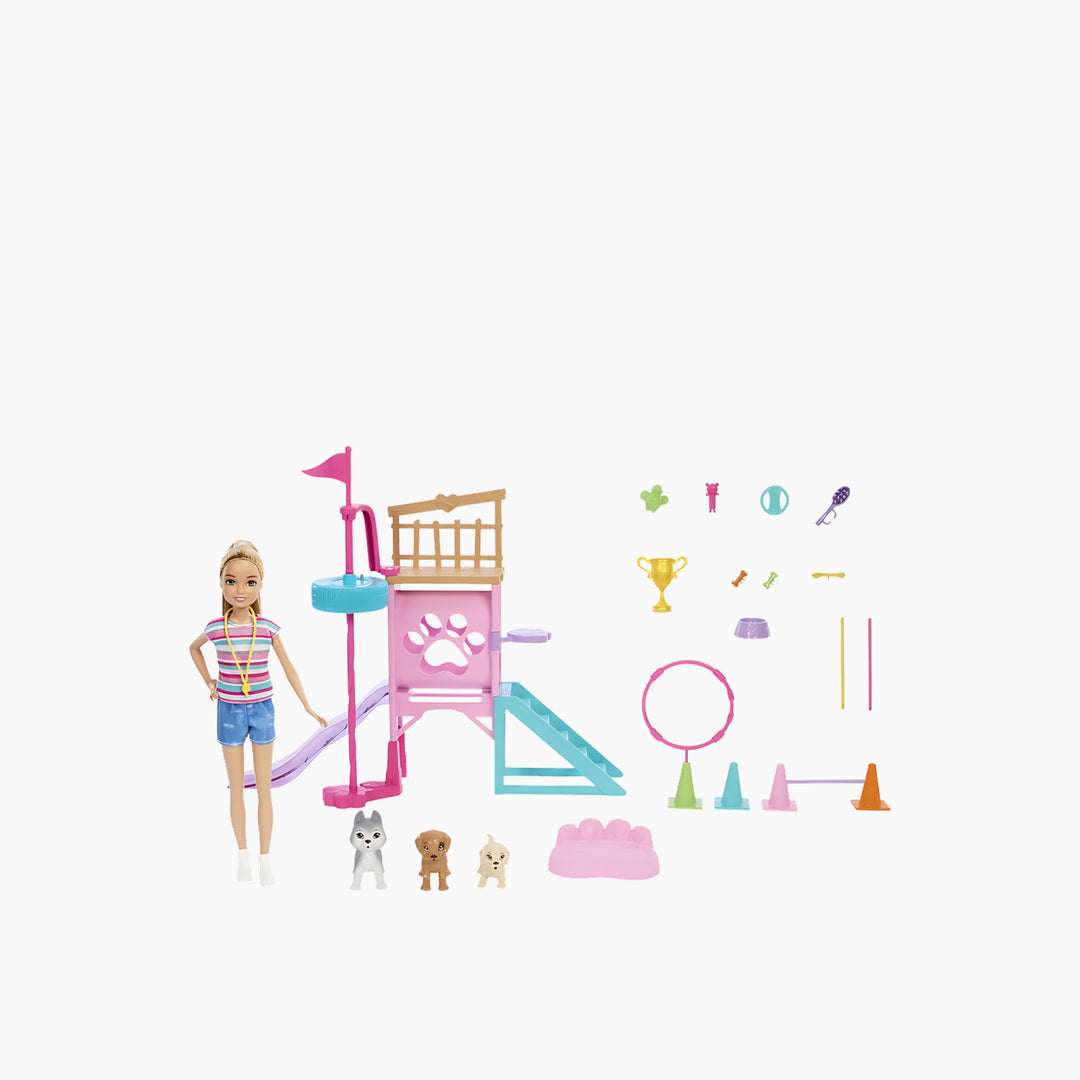 Mattel Barbie And Stacie To The Rescue Puppy Playground Playset