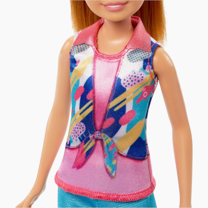 Mattel Barbie &amp; Stacie Doll Set With 2 Pet Dogs &amp; Accessories Dolls With Blonde Hair &amp; Blue Eyes Summer Clothes