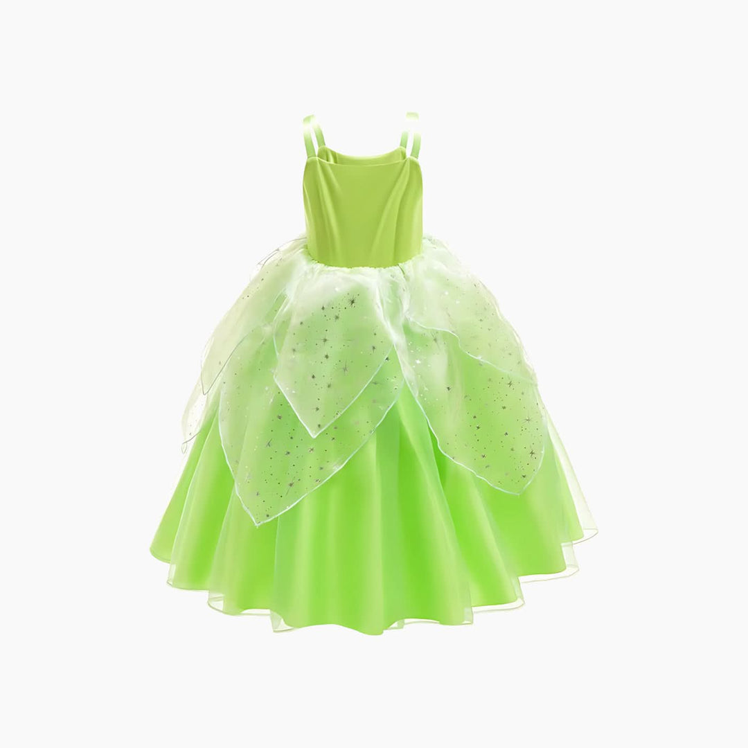 Tinkerbell costume dress with delicate tulle detailing