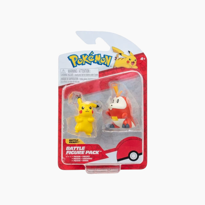 Jazwares Pokemon Battle Figures Generation Ix 2 Pack- Fuecoco &amp; Pikachu 