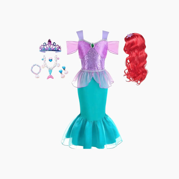 Princess Ariel Mermaid Costume Set