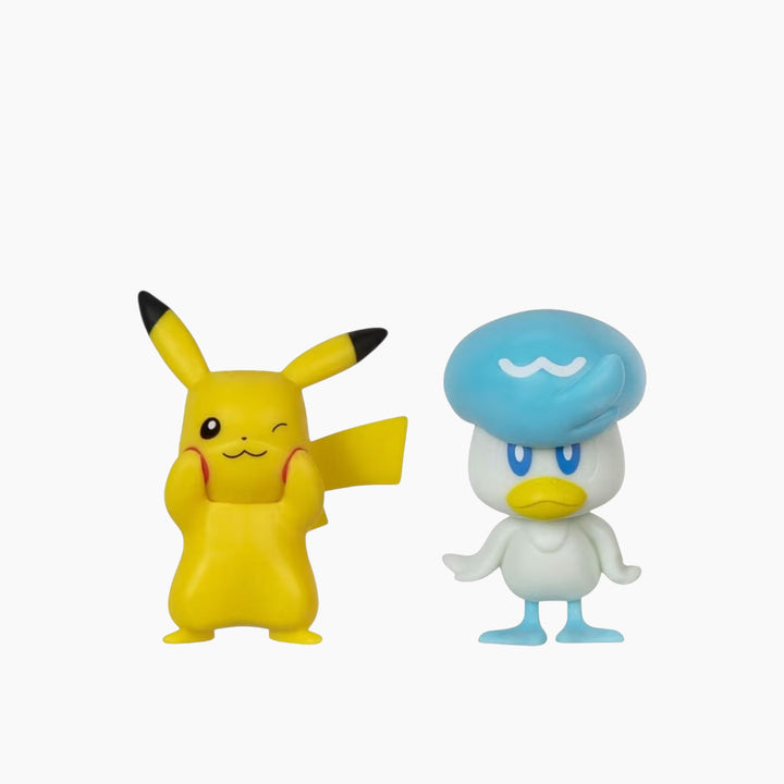 Jazwares Pokemon Battle Figures Generation Ix 2 Pack- Quaxly &amp; Pikachu 