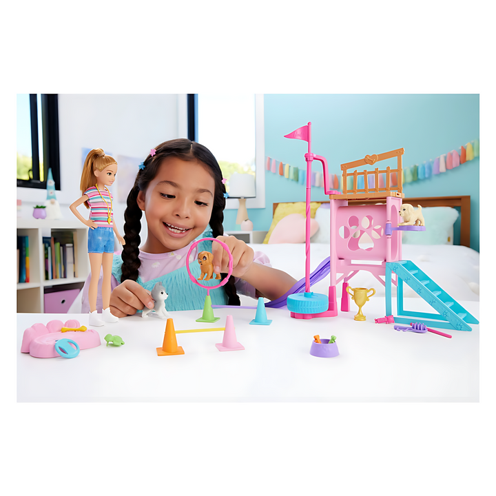 Mattel Barbie And Stacie To The Rescue Puppy Playground Playset