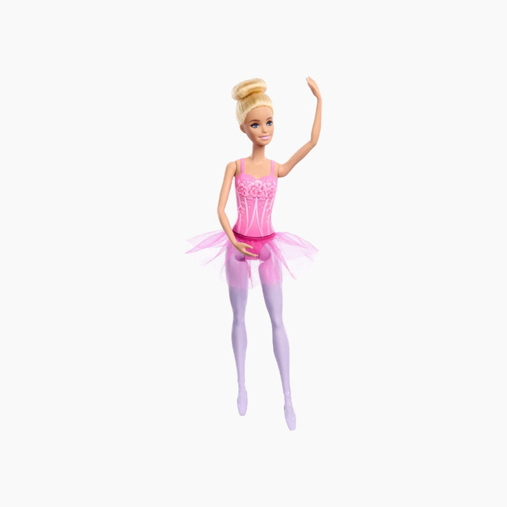 Mattel Barbie Ballerina Doll Blonde Fashion Doll Wearing Purple Removable Tutu Posed With Ballet Arms &amp; “en Pointe” Toe Shoes