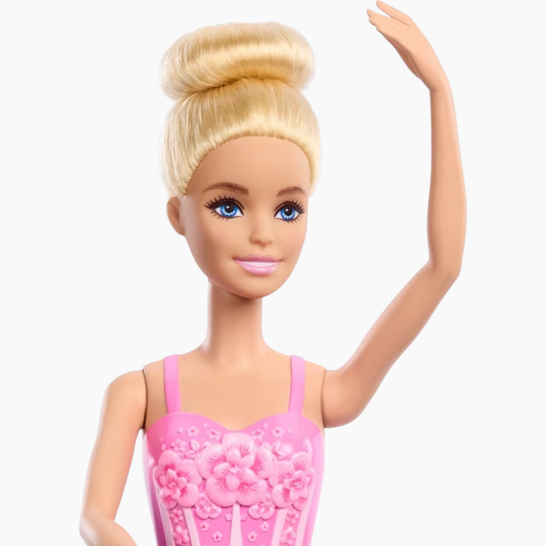 Mattel Barbie Ballerina Doll Blonde Fashion Doll Wearing Purple Removable Tutu Posed With Ballet Arms &amp; “en Pointe” Toe Shoes