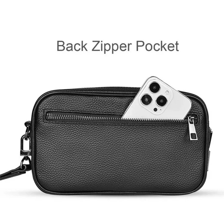 WIWU Master Genuine Leather Fingerprint Lock Pouch
