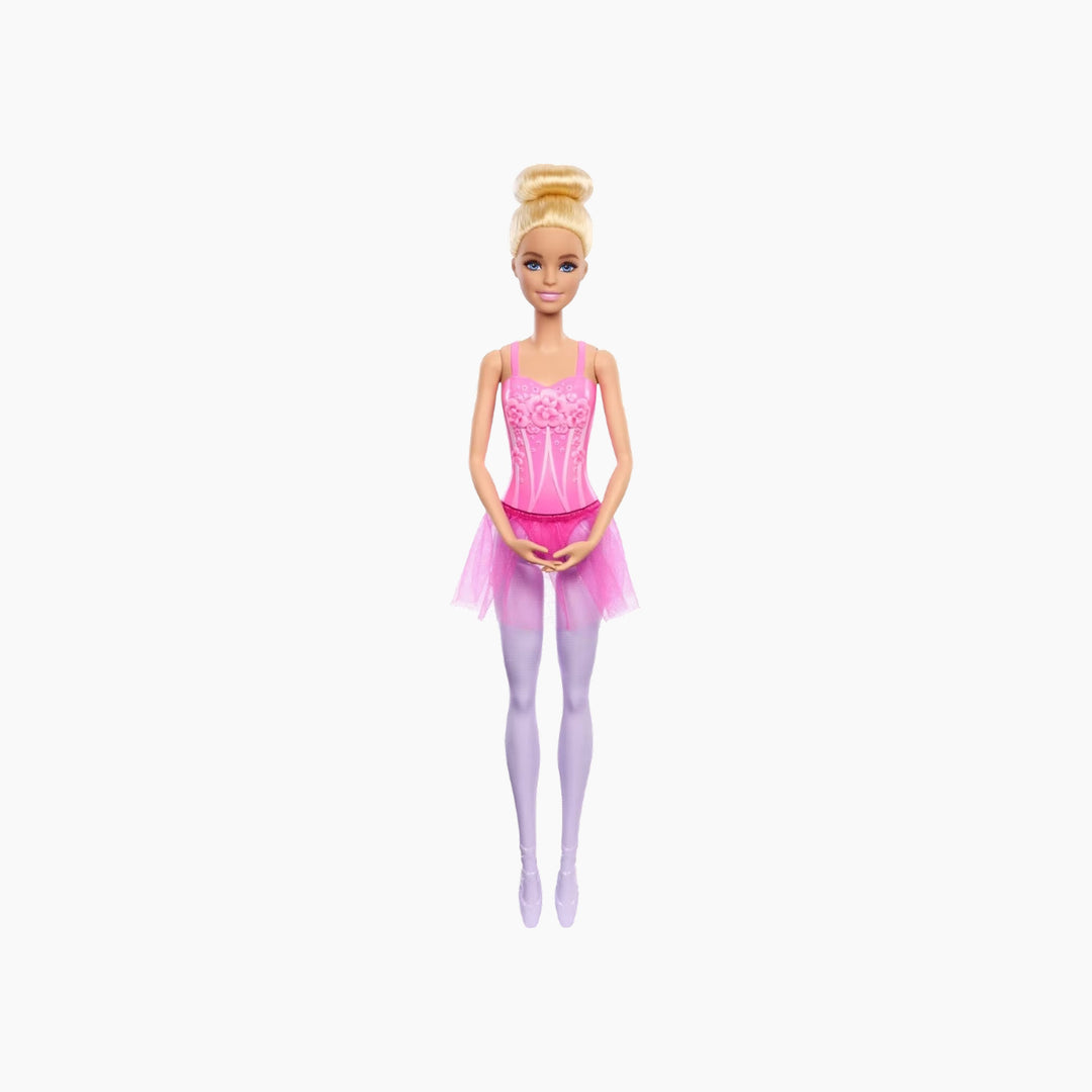 Mattel Barbie Ballerina Doll Blonde Fashion Doll Wearing Purple Removable Tutu Posed With Ballet Arms &amp; “en Pointe” Toe Shoes