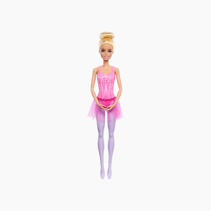 Mattel Barbie Ballerina Doll Blonde Fashion Doll Wearing Purple Removable Tutu Posed With Ballet Arms &amp; “en Pointe” Toe Shoes