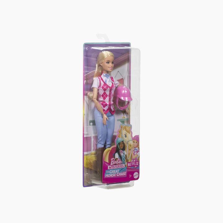 Mattel Barbie Malibu Doll &amp; Accessories From Mysteries: The Great Horse Chase Includes Fashion Doll Removable Riding Outfit &amp; Helmet