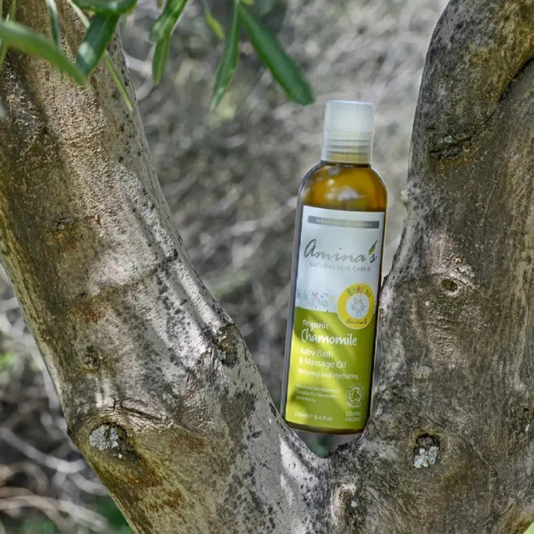 Amina Skin Care Organic Baby Bath &amp; Massage Oil