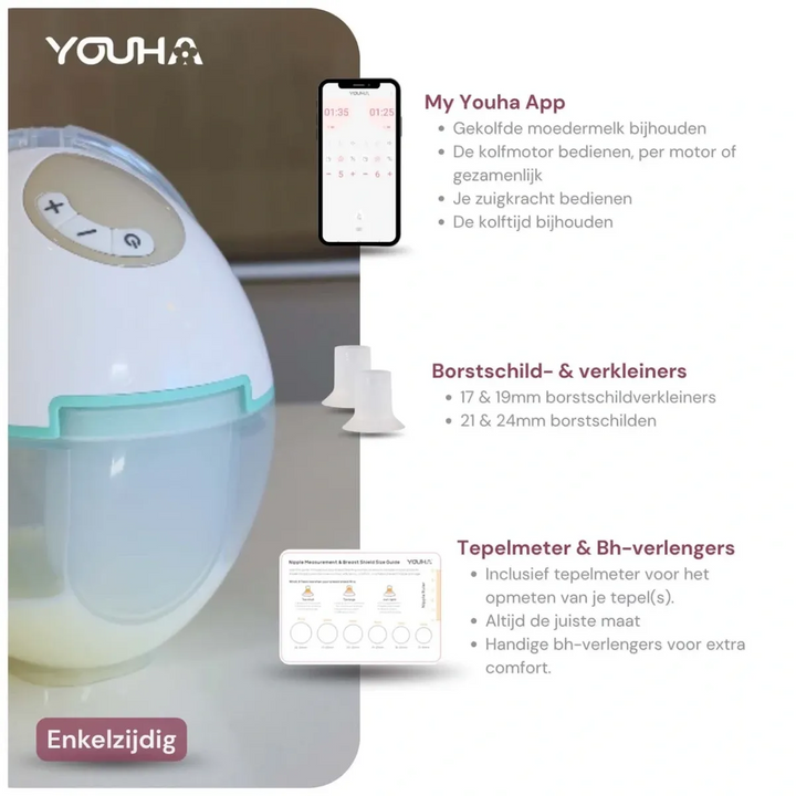 Youha Evera breast pump with 180 ml milk collection cup
