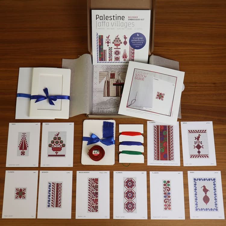 Folkglory Jaffa Villages Beginner Tatreez Embroidery Kit