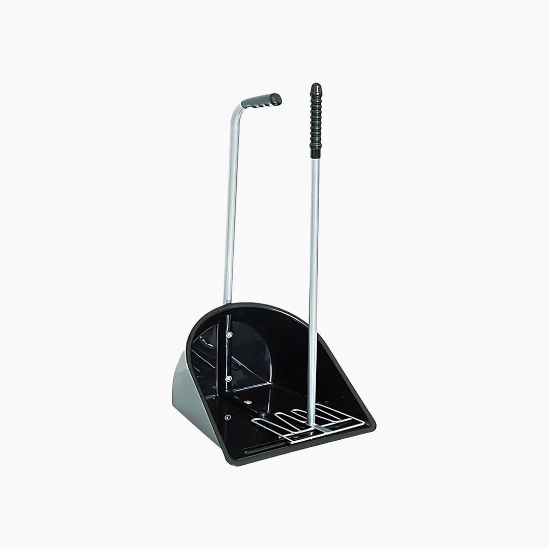 Manure scoop and rake set in blue