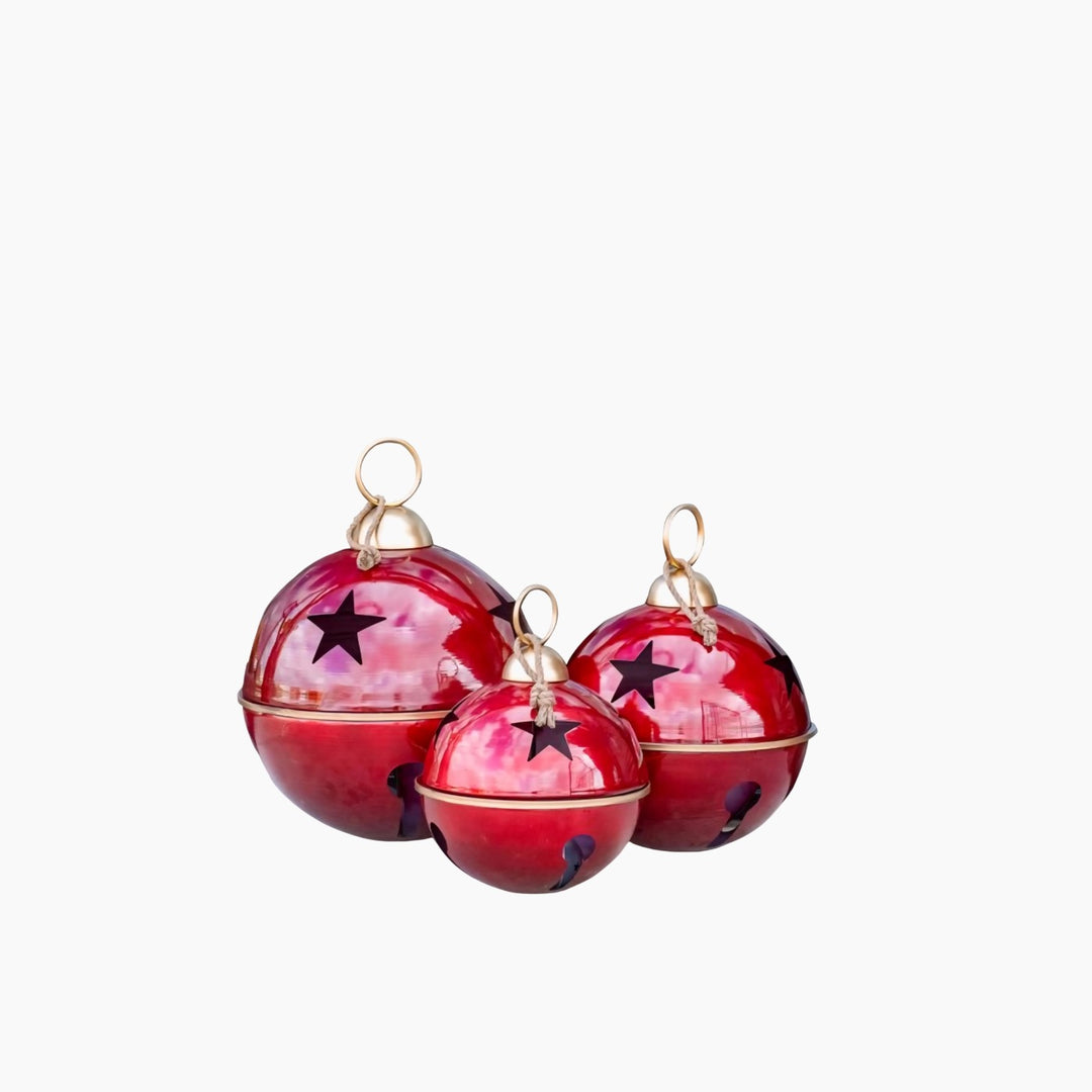 Metal Red Decorative Bell W|rope - 20 Cm