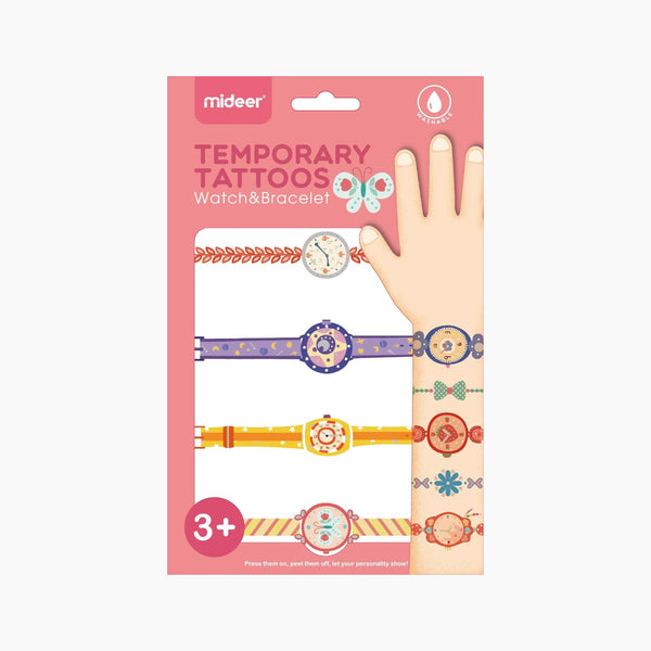 Mideer Temporary Tattoos Watches & Bracelets 20 Tattoos Age 3+
