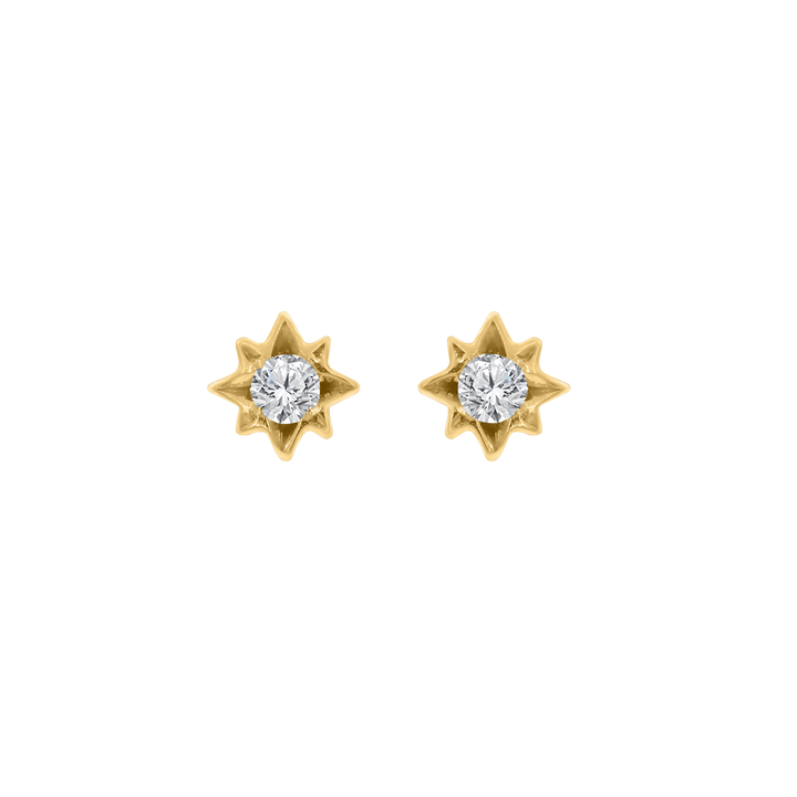 Baby Chic Fine Jewelry Starburst Diamond Earrings - HUNA