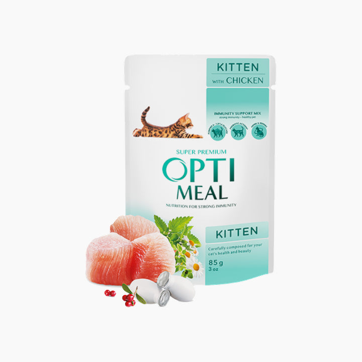 Club4Paws Op Chicken Wet Food For Kitten  (3+1) 340gm
