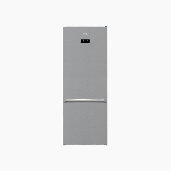 ثلاجة رمادية من الفولاذ المقاوم للصدأ سعة 501 لتر، A++