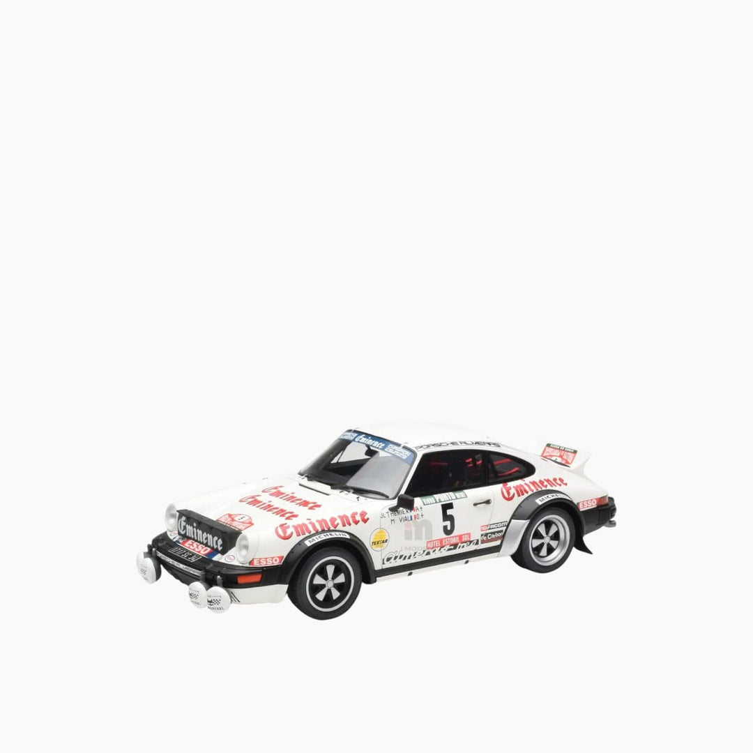 OttoMobile 3-Car Set Rallye Porsche 911 &amp; Citroën C35 with Trailer Model Car Set