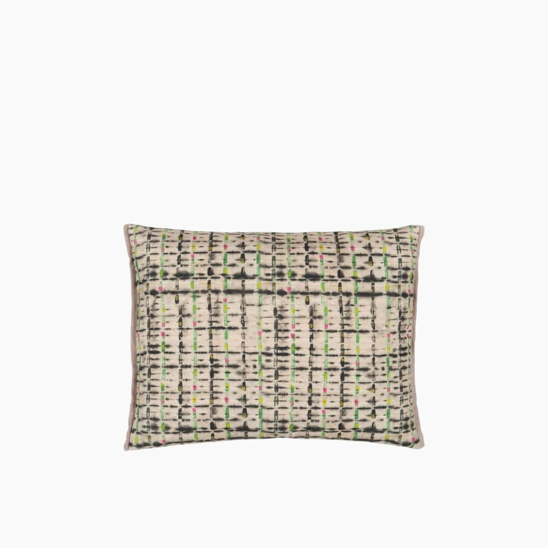 Designers Guild Parquet Batik Forest Cotton Cushion - HUNA