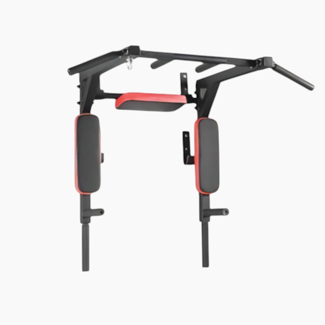 Heavy-duty wall-mounted pull-up bar for home workouts
