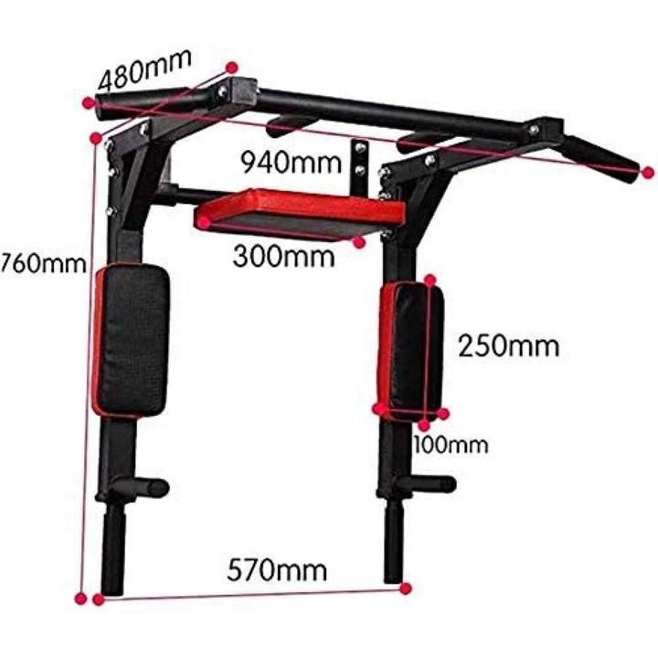 Pull Up Bar Multi heavy-duty wall-mounted fitness essential