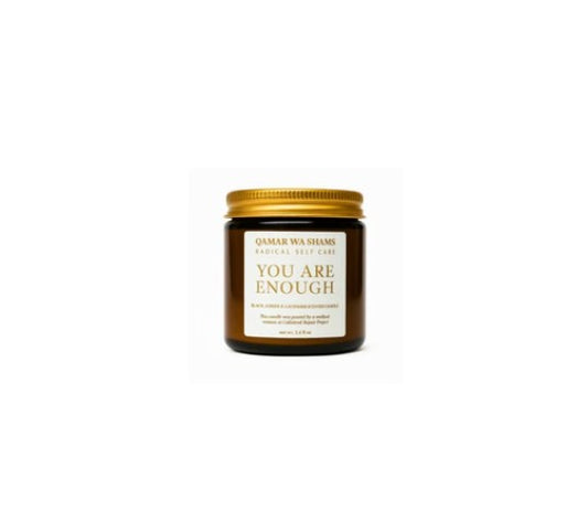 Qamar Wa Shams Black Amber & Lavender Candle