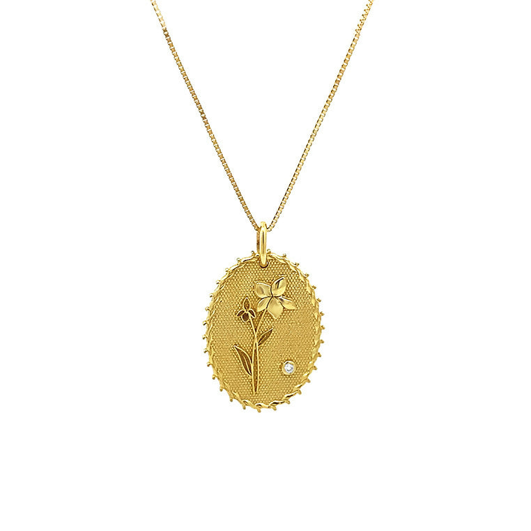 BabyChic Fine Jewelry Birthflower Necklace