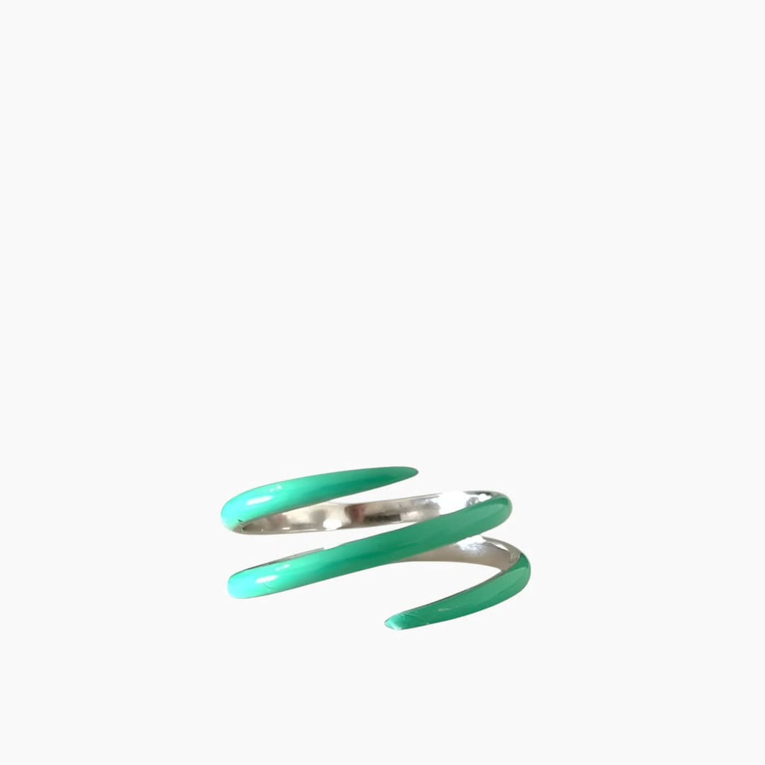 Rainbow Spiral Ring