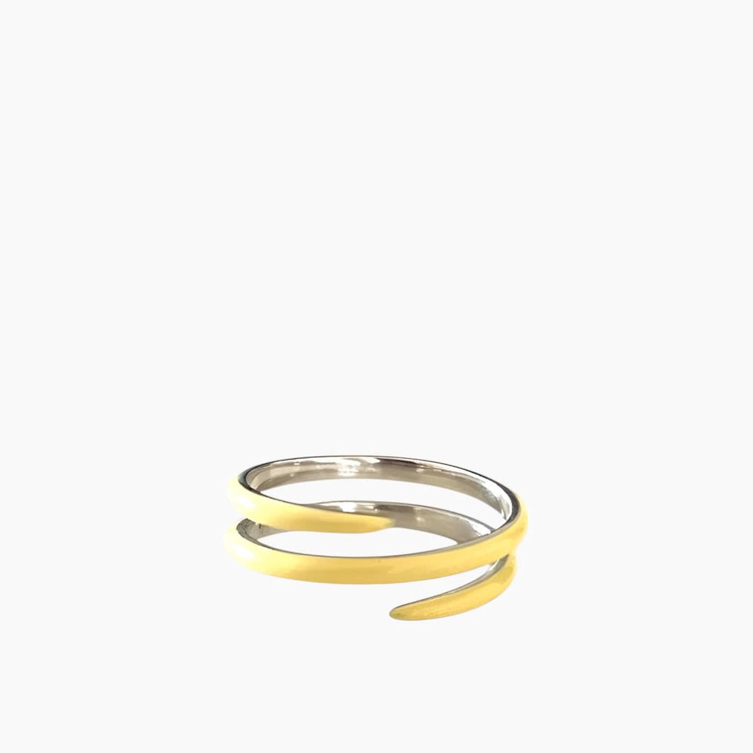 Rainbow Spiral Ring