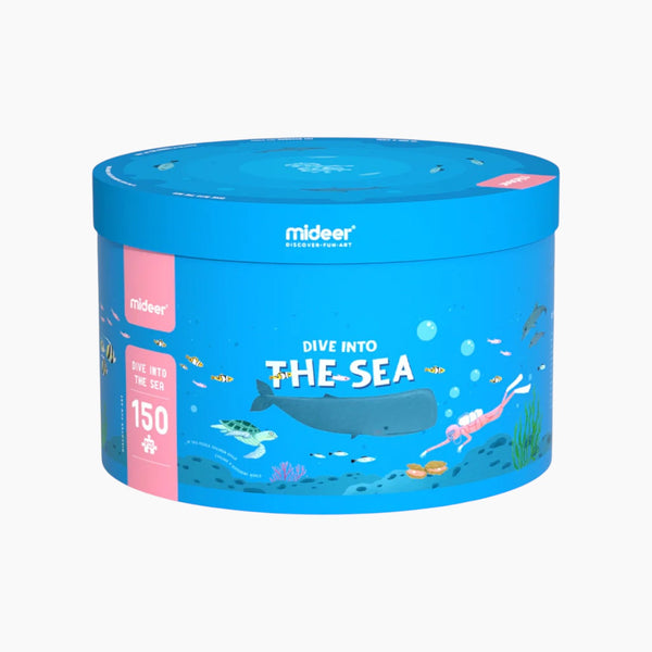 Mideer 150P Round Puzzle Dive into the Sea Age 5+