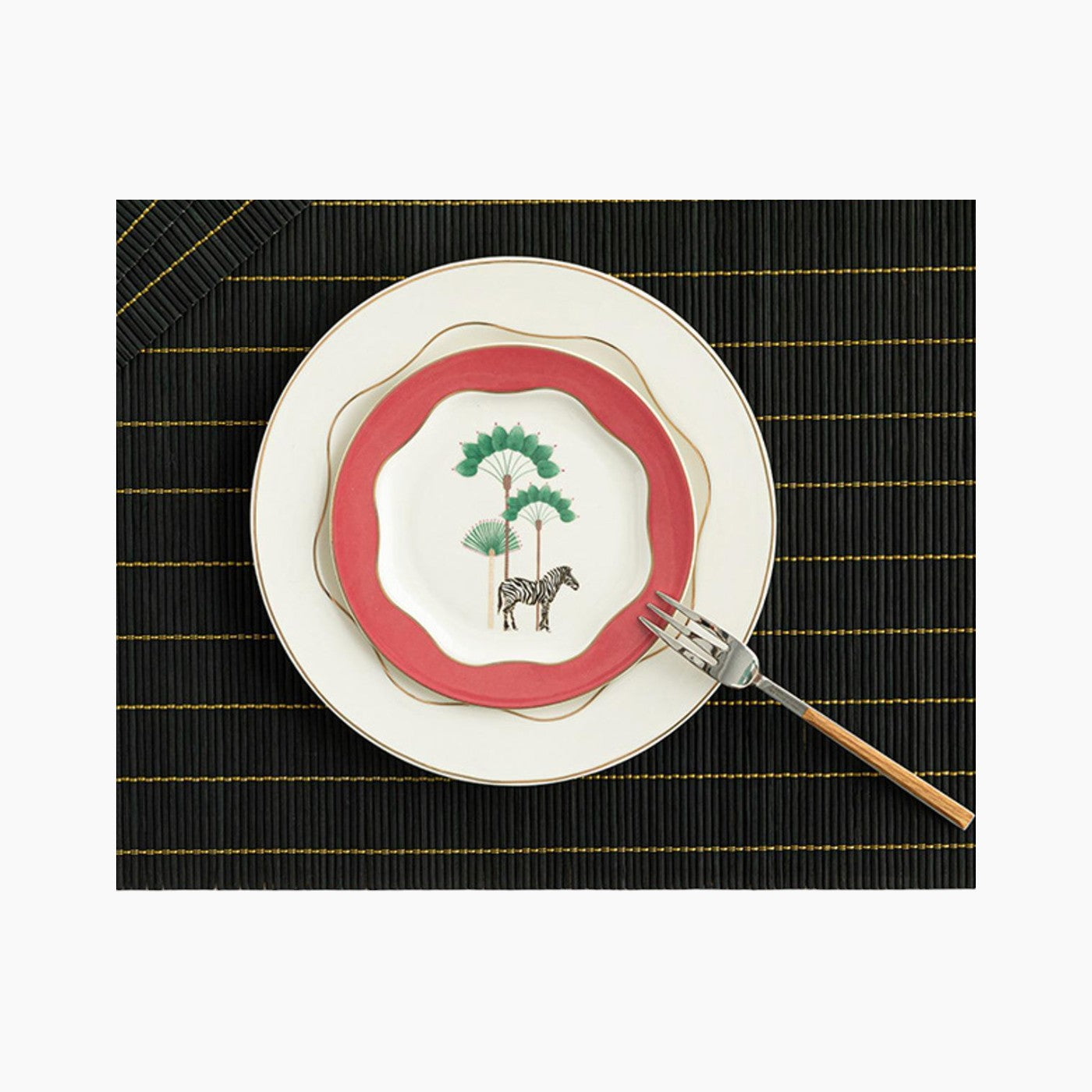 EH Living Farleg Bamboo 4 Pcs Table Mat 45x30 cm Black EH Living Farleg Bamboo 4 Pcs Table Mat 45x30 cm Black