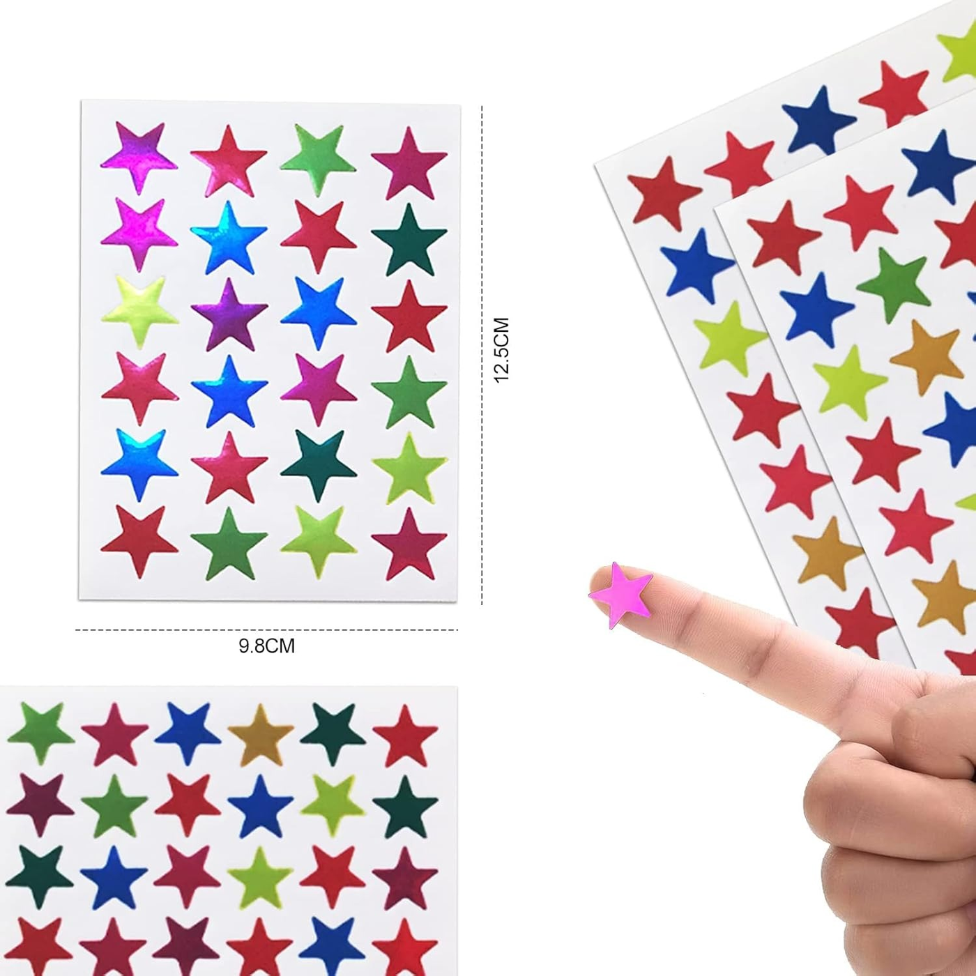 Almashreq Library Small Foil Star Stickers Almashreq Library Small Foil Star Stickers